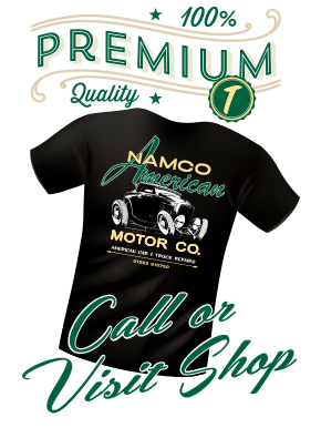 About Namco American car hot rod T Shirt from the shop